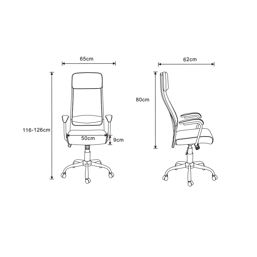 Clifford High Back Office Chair - Image 18