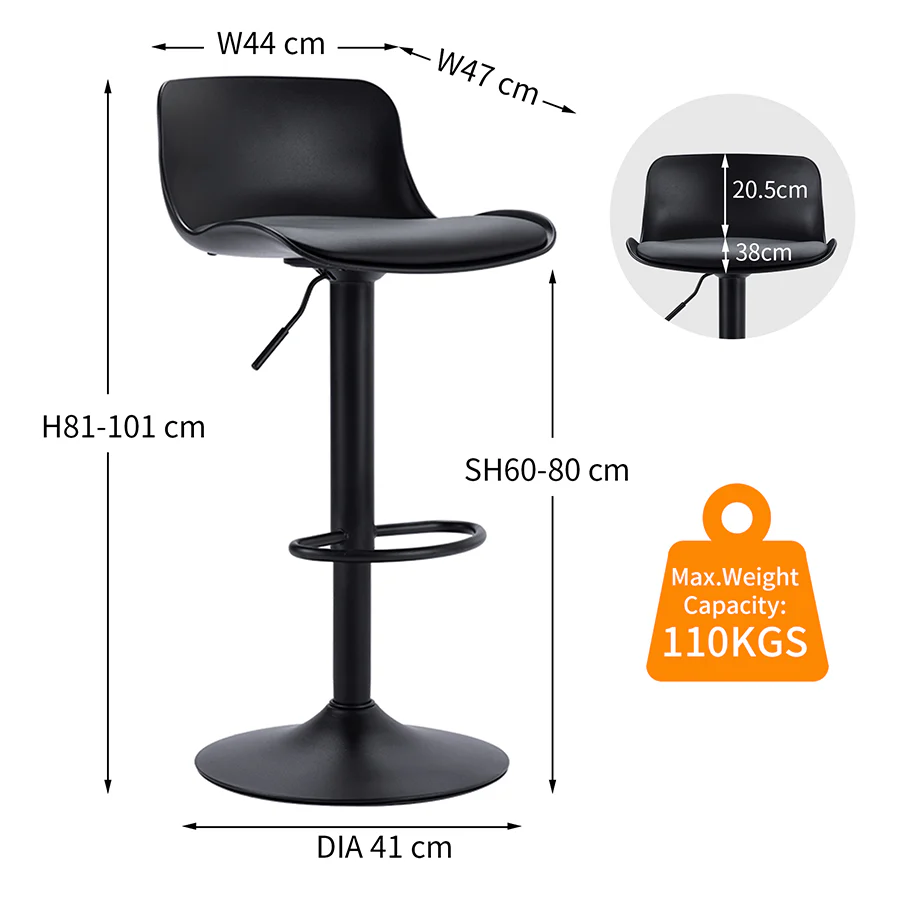 Clio Bar Chair with Cushion - Image 24