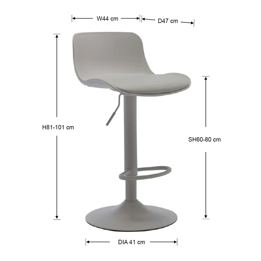 Clio Bar Chair with Cushion - Image 40