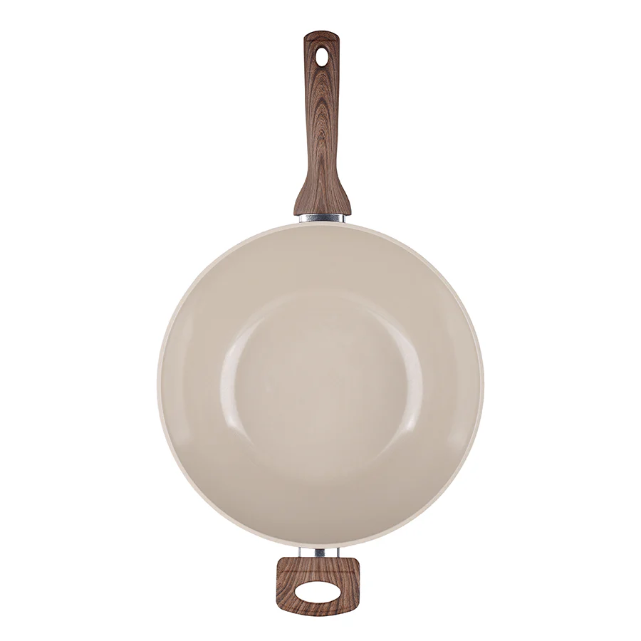 Cole Ceramic Non-stick Wok with Lid - Image 3