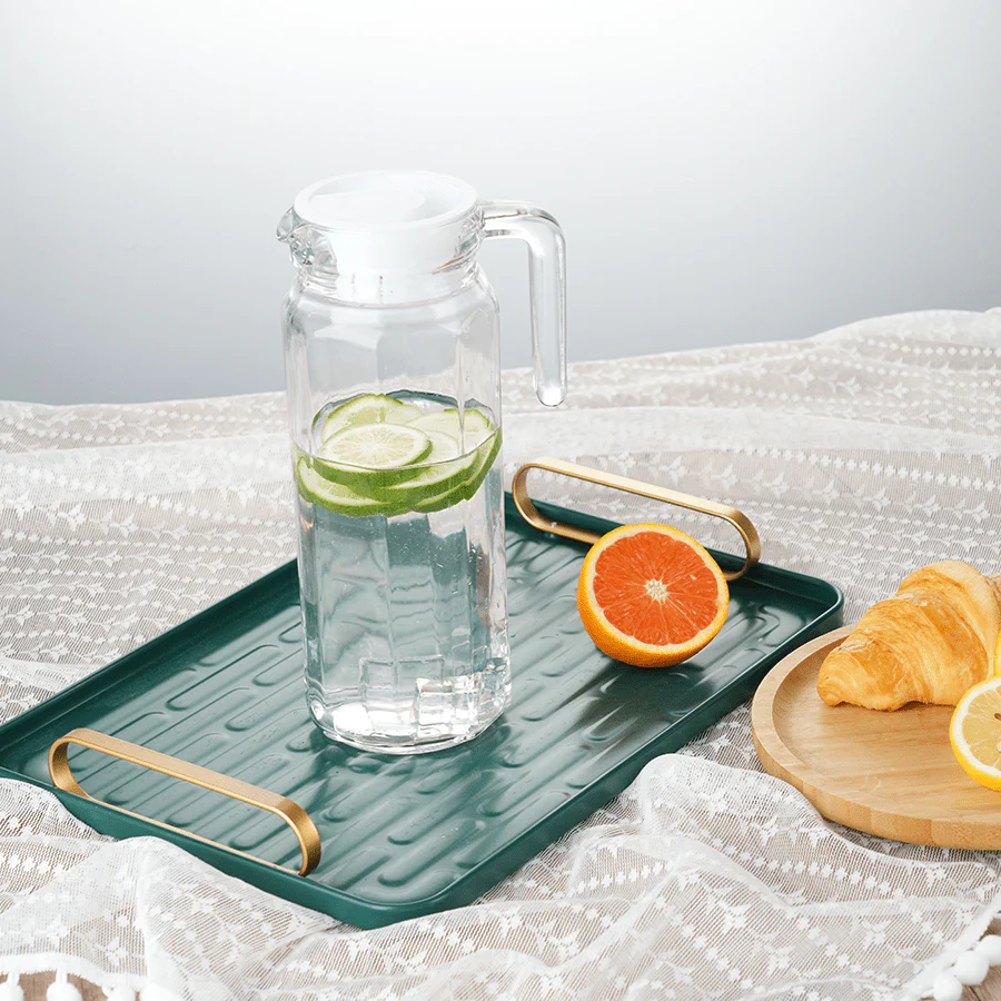 Cran Glass Pitcher with Lid - 35oz - Image 4