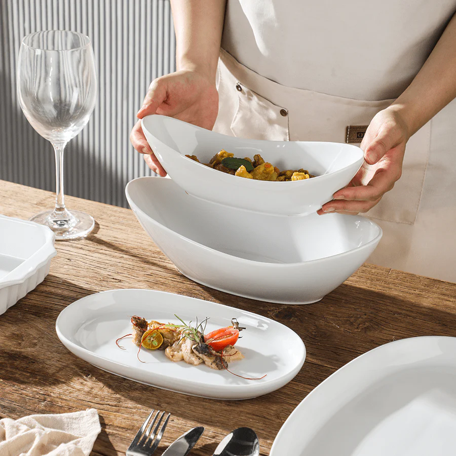 Damson Deep Serving Plate Oval - Image 2