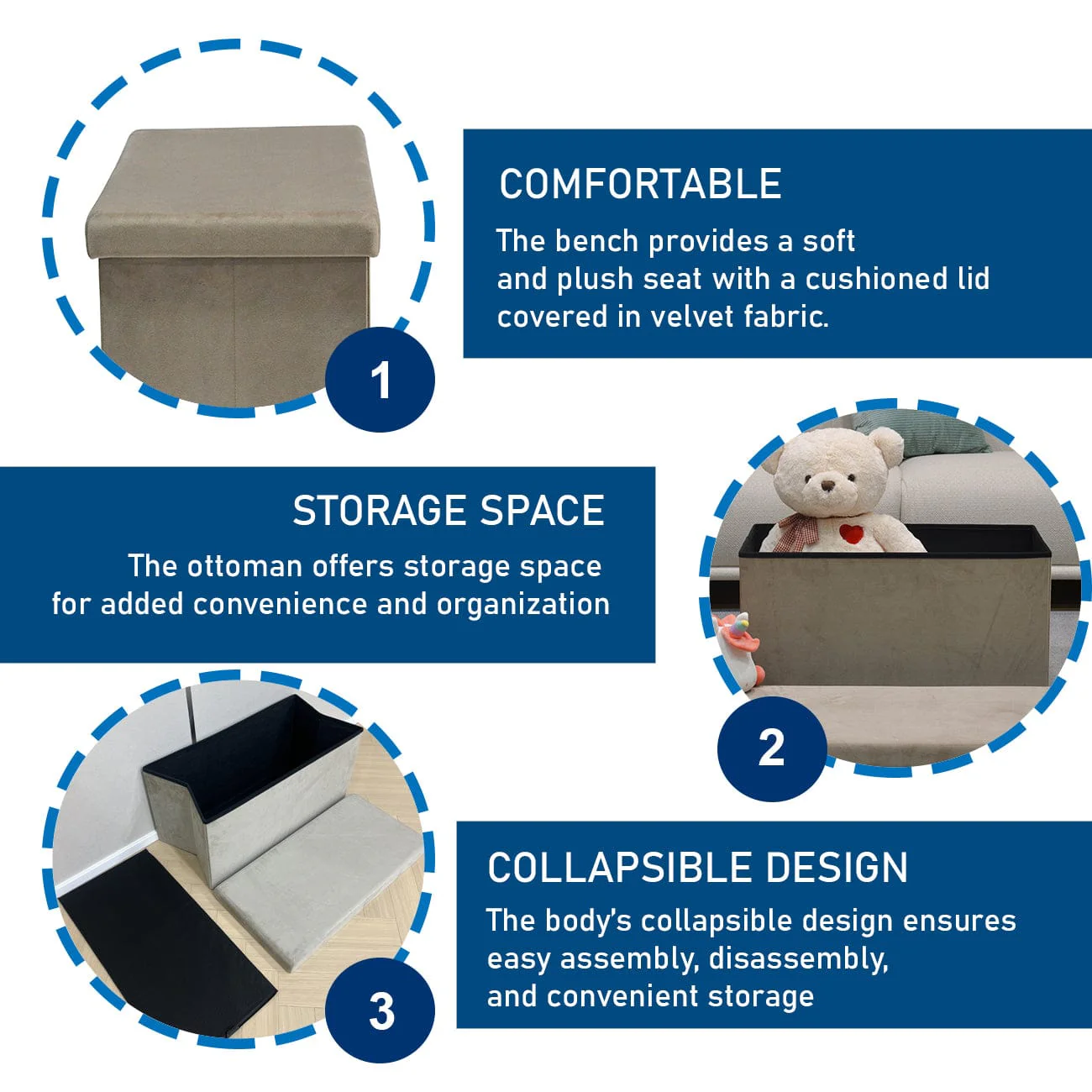 Dario Folding Storage Bench - Image 24