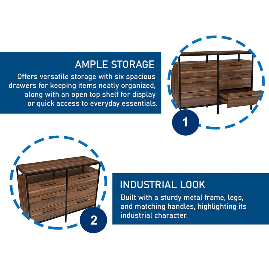 Debbie Chest of 6 Drawers - Image 11