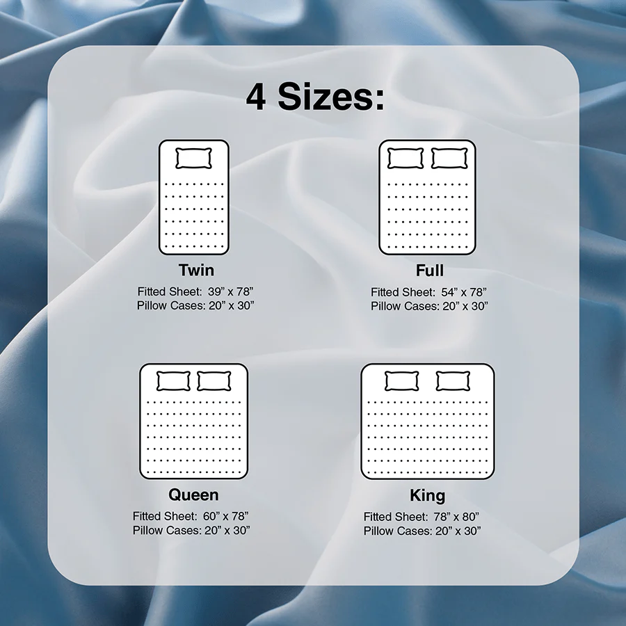 Basic Cool Gray Plain 3pc Sheet Set - Image 11