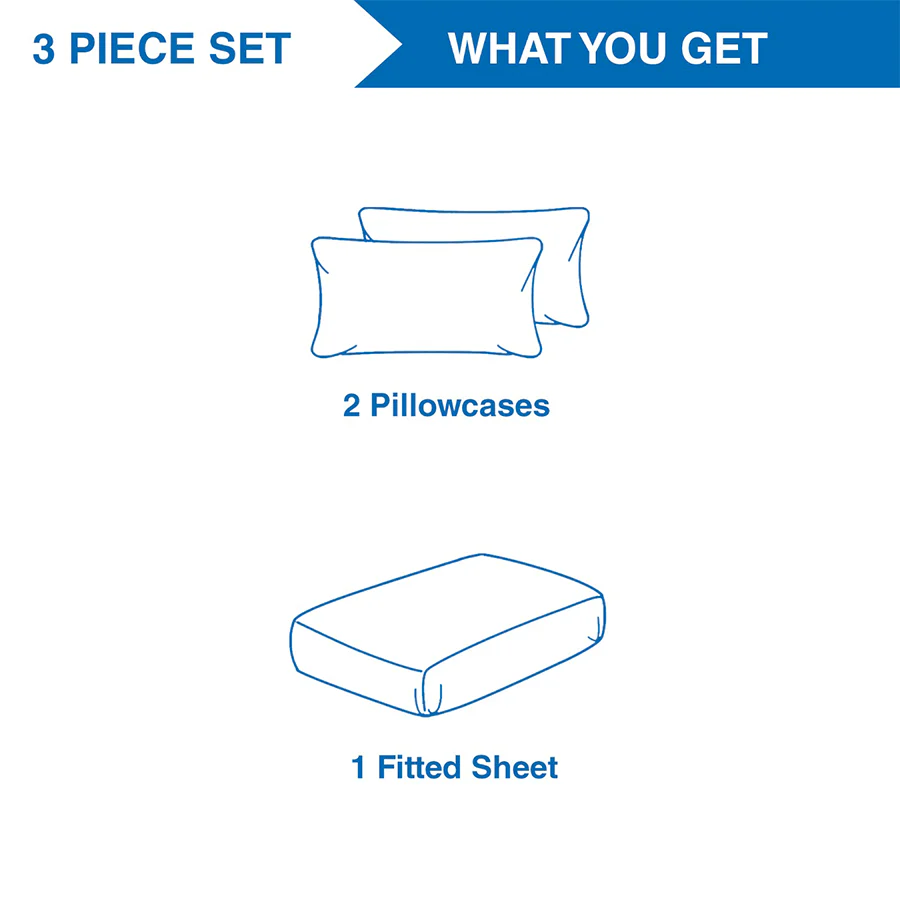 Basic Duck Egg Plain 3pc Sheet Set - Image 11