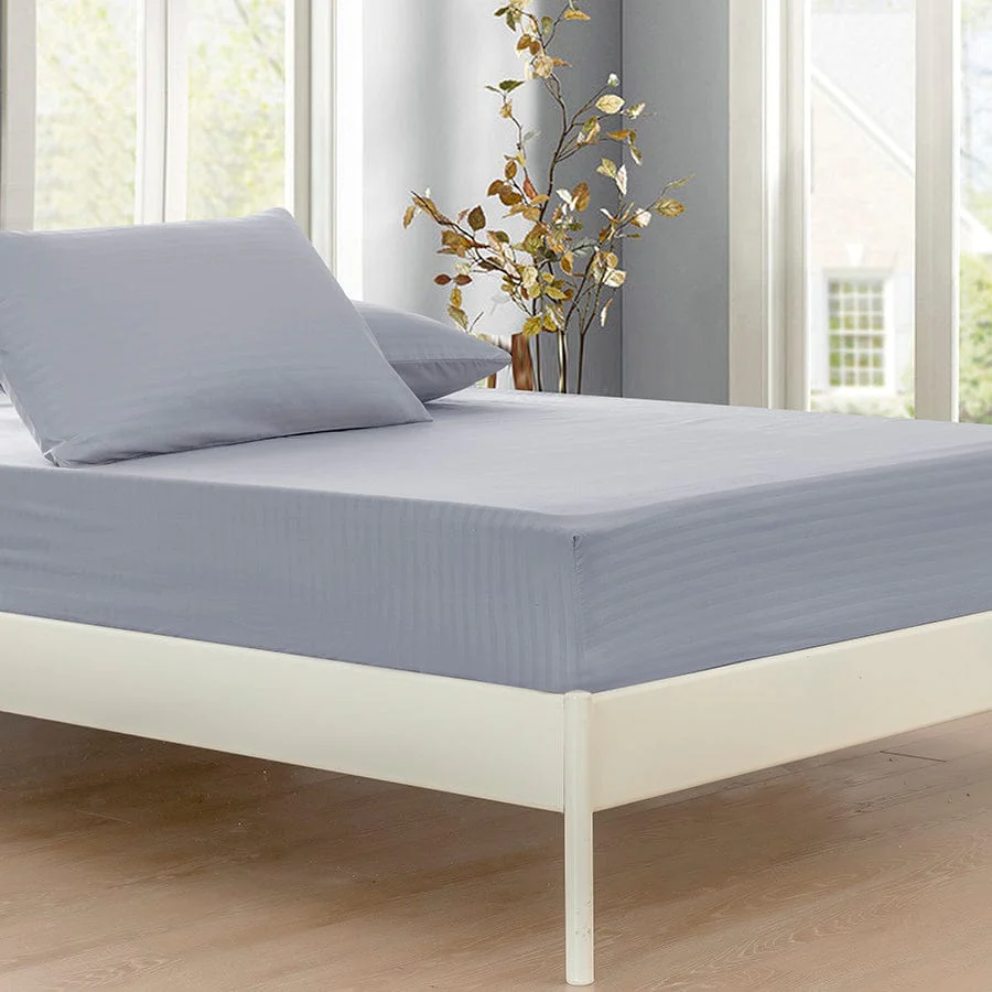 Basic Gray Plain 4pc Sheet Set - Image 5