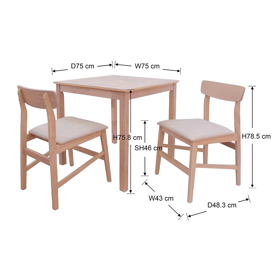 Dermott 2 Seater Dining Set - Image 23