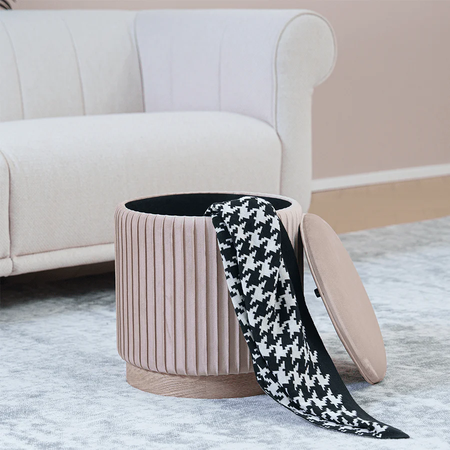 Dorahl Round Storage Ottoman - Image 15