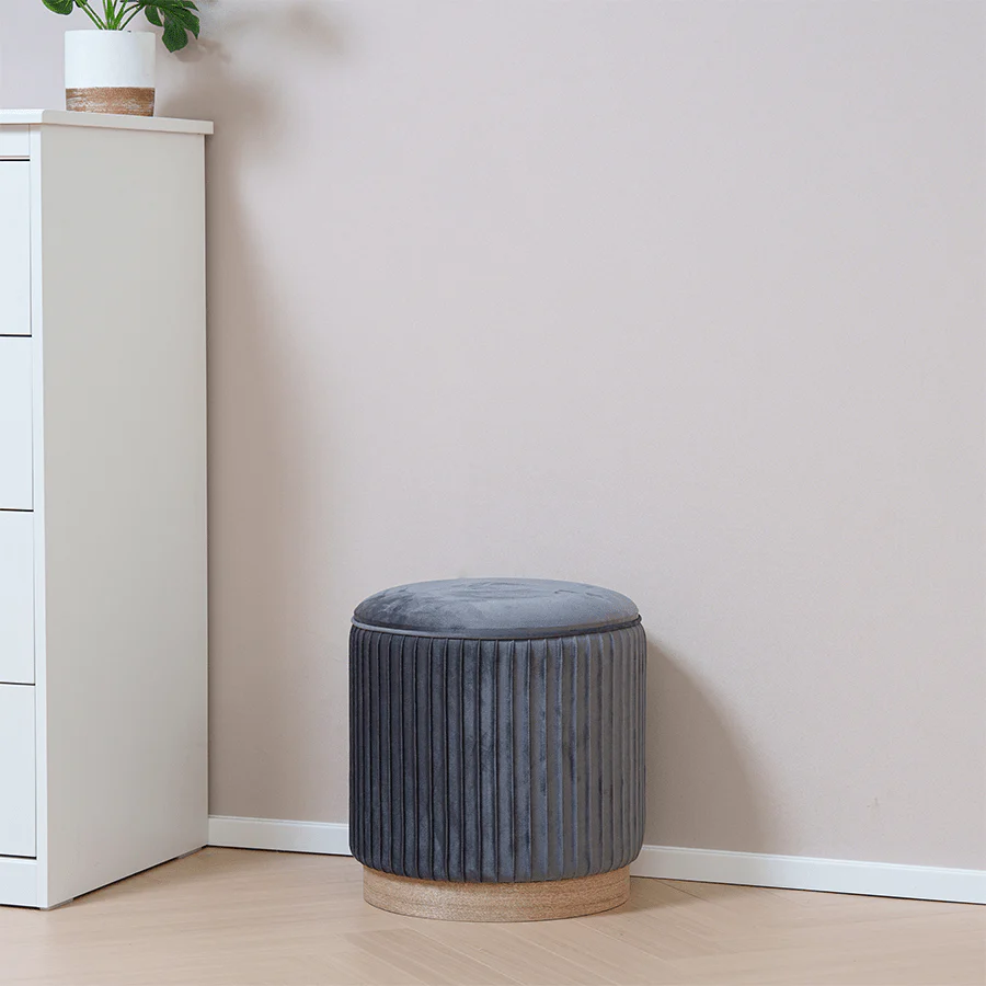 Dorahl Round Storage Ottoman - Image 4