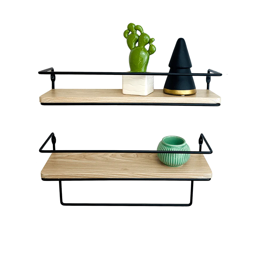 Ekon Set of 2 Shelves with Bracket - Image 3