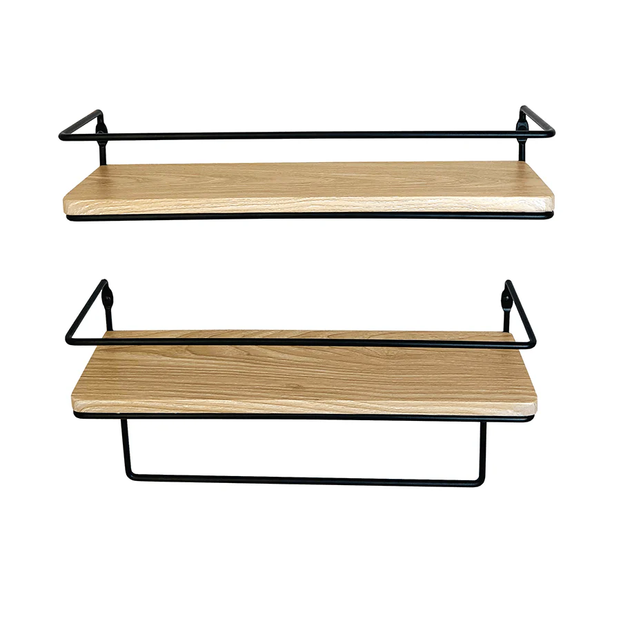 Ekon Set of 2 Shelves with Bracket - Image 4