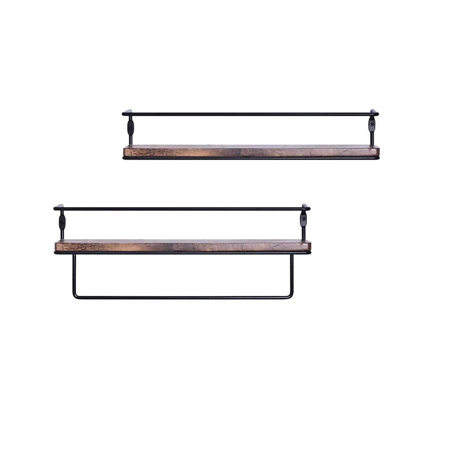 Ekon Set of 2 Shelves with Bracket - Image 9