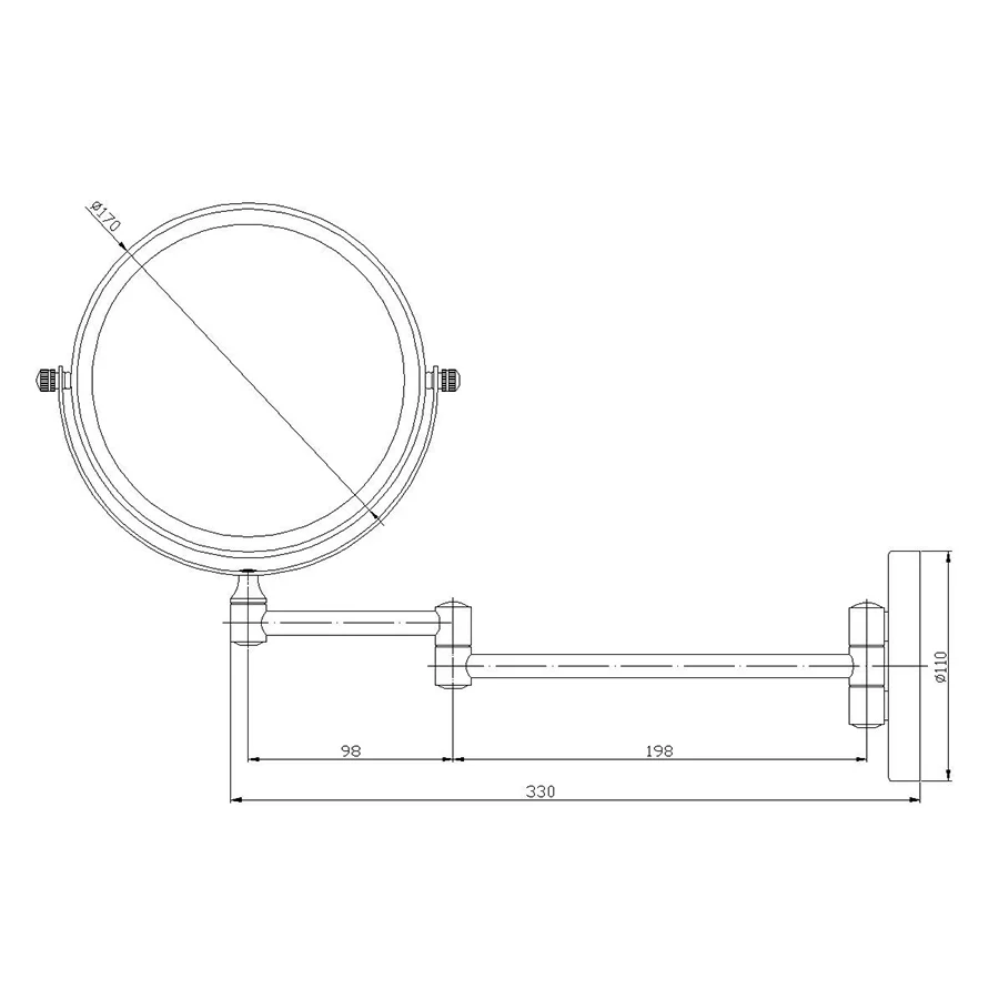 Elco Magnifying Wall Mirror - Image 11