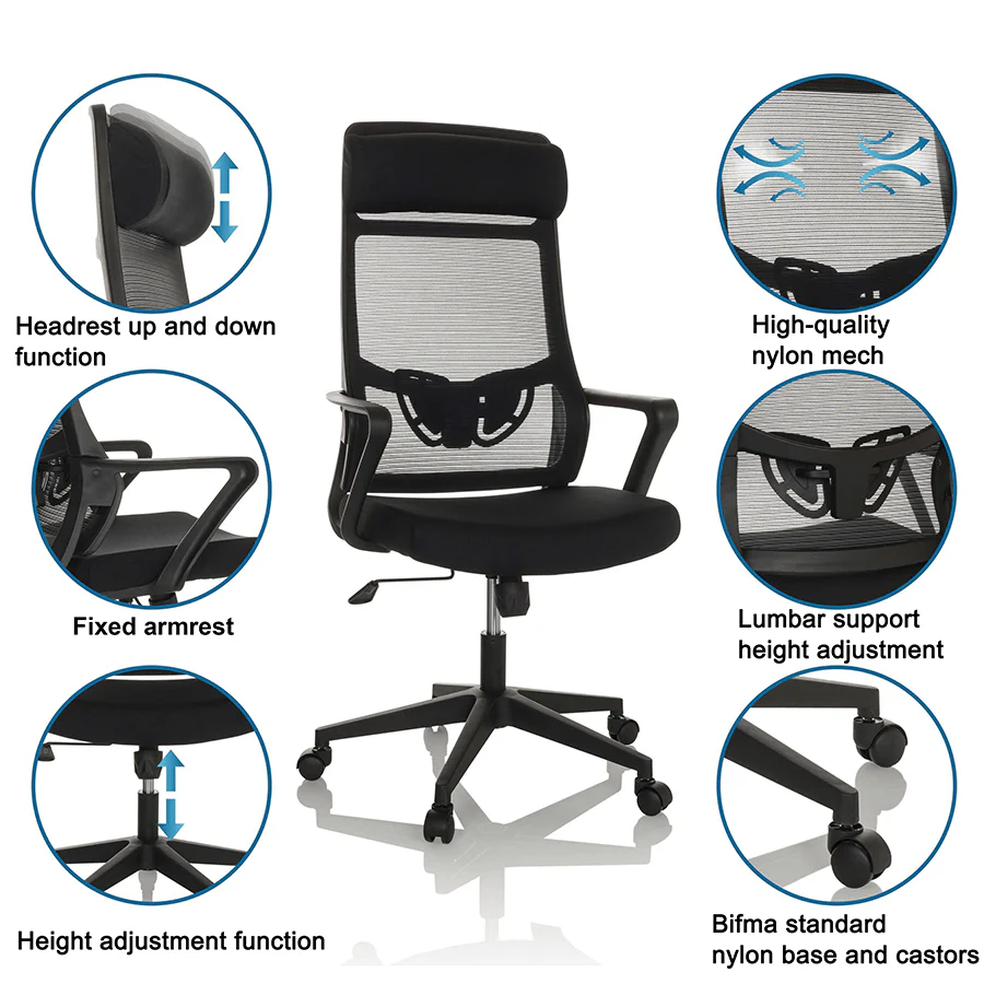 Eliana High Back Office Chair - Image 10
