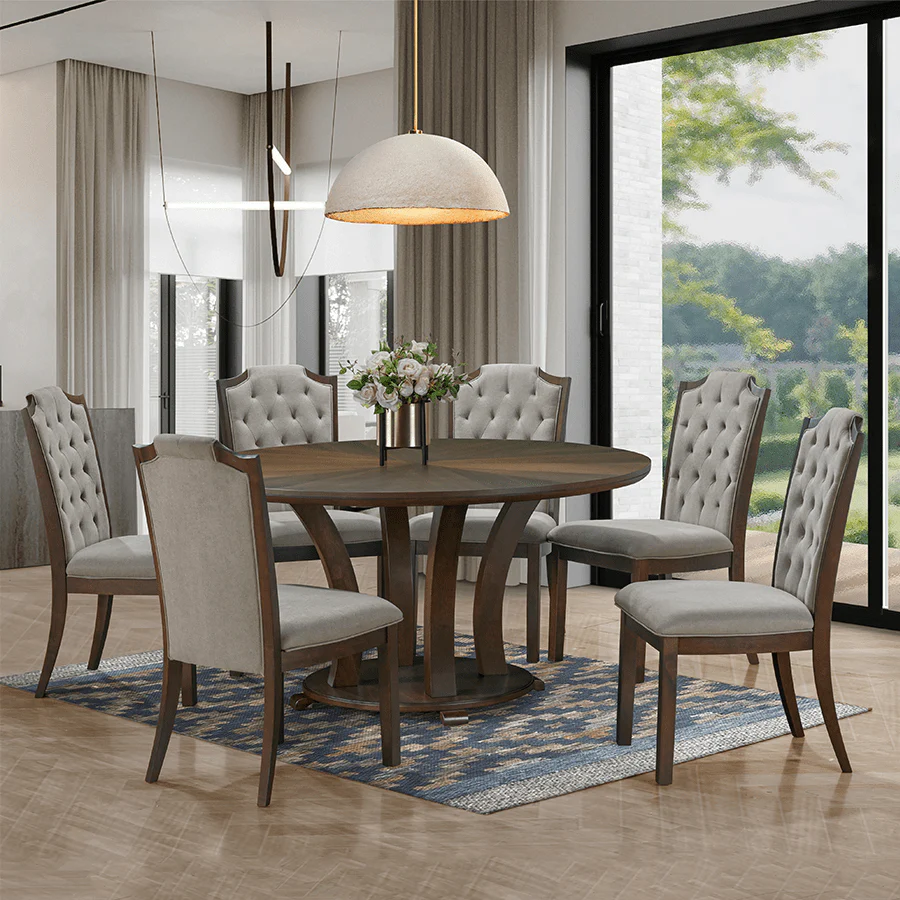 Elizabeth 6 Seater Dining Set - Image 2