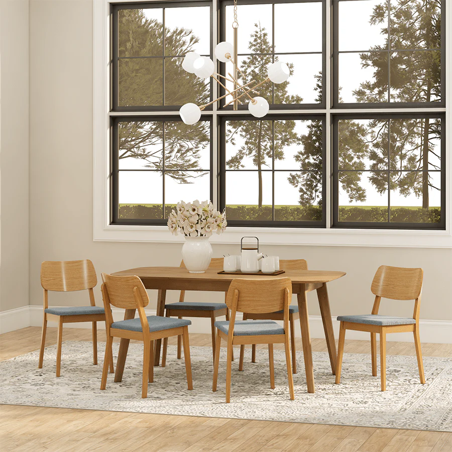 Elland 6 Seater Dining Table - Image 12
