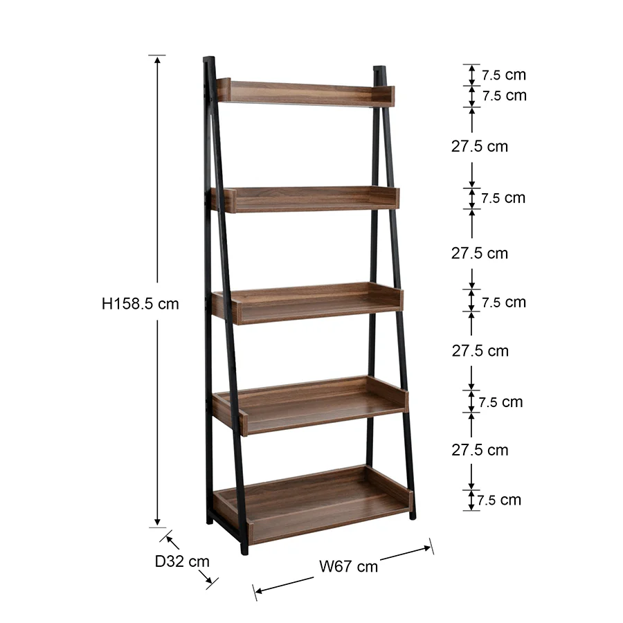 Elliana 5 Tier Bookshelves - Image 11