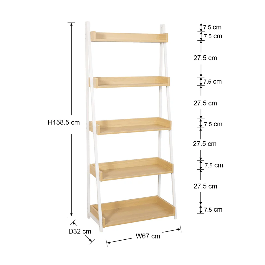 Elliana 5 Tier Bookshelves - Image 23