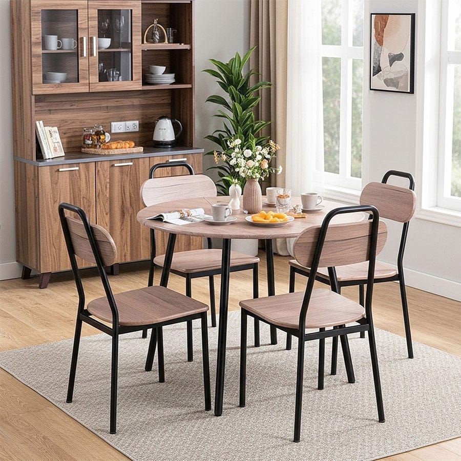 Elsie 4 Seater Round Dining Set - Image 3