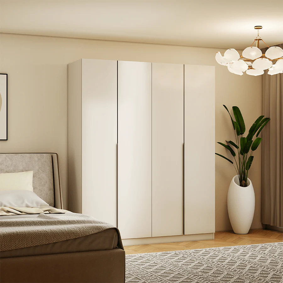 Emil 4 Door Hinge Wardrobe - Image 2