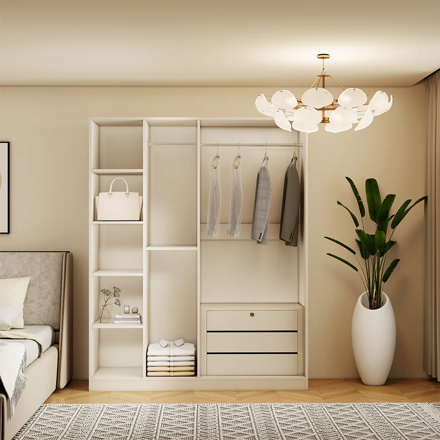 Emil 4 Door Hinge Wardrobe - Image 4
