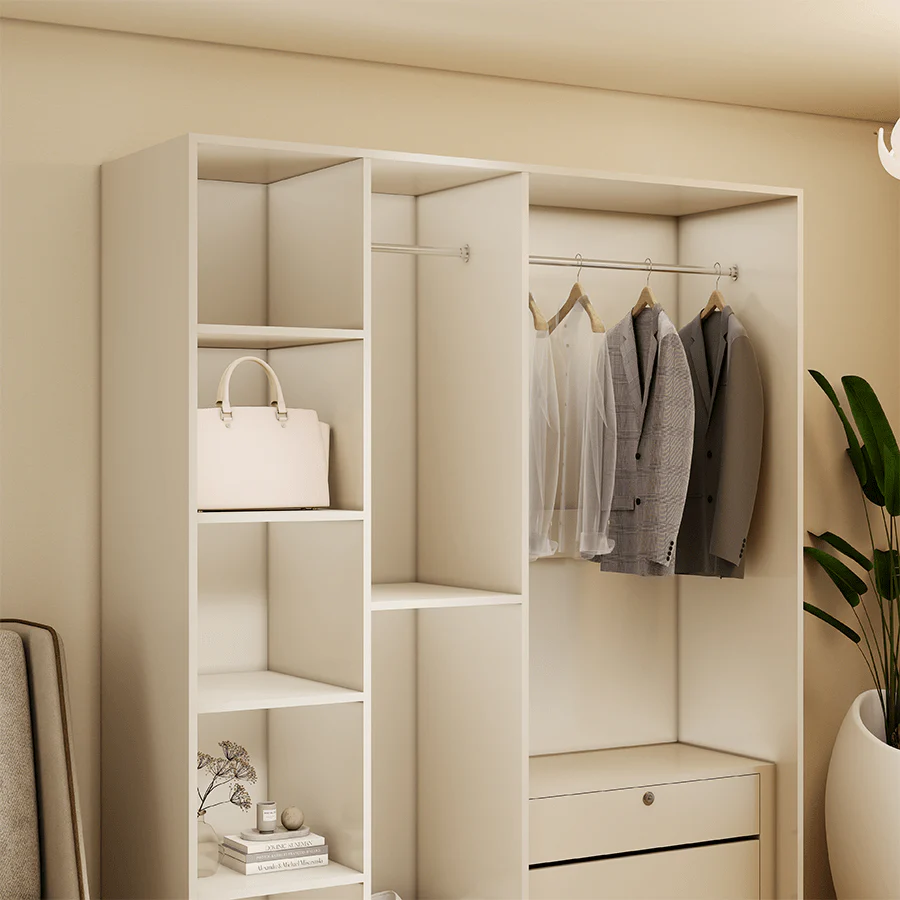 Emil 4 Door Hinge Wardrobe - Image 7