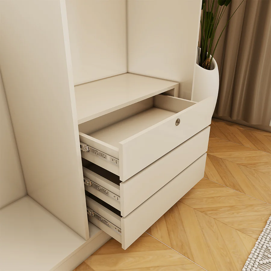 Emil 4 Door Hinge Wardrobe - Image 9