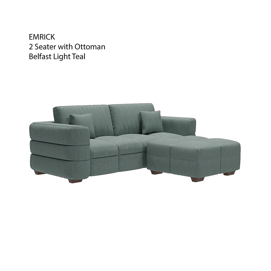 Emrick 2 Seater with Ottoman - Image 11