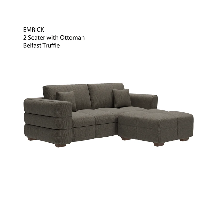 Emrick 2 Seater with Ottoman - Image 12