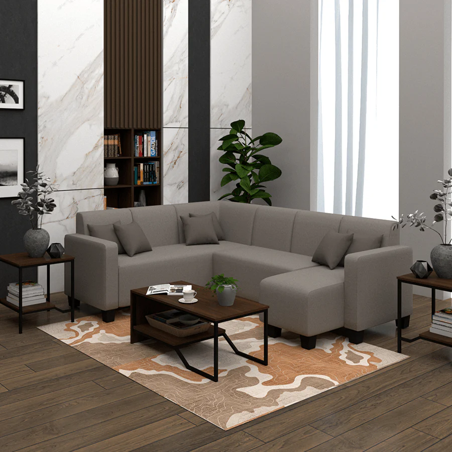 Eric Corner Sectional 5 Seat with Chaise (2L) Sofa - Image 17