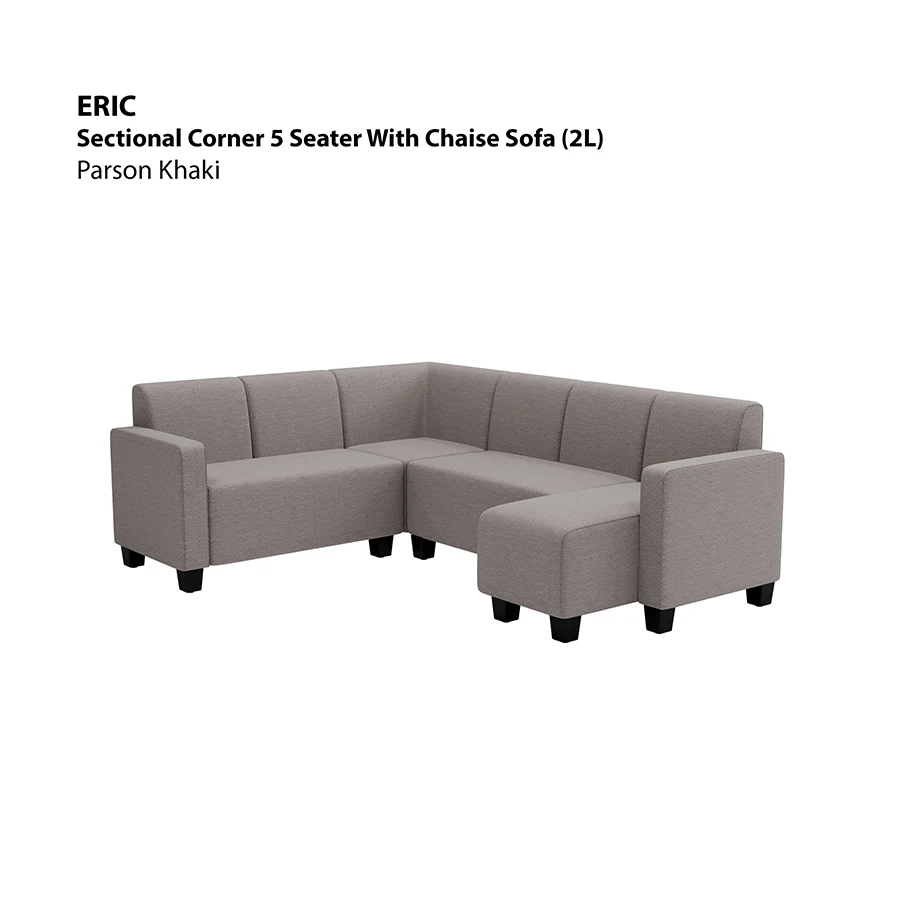 Eric Corner Sectional 5 Seat with Chaise (2L) Sofa - Image 4