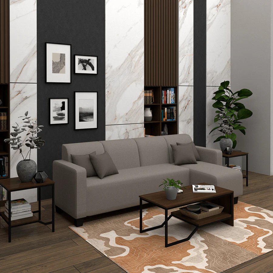 Eric L-shape 4 Seat with Chaise (Right Facing) Sofa - Image 2