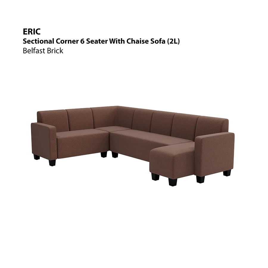 Eric Sectional 6 Seat with Chaise (2L) Sofa - Image 10