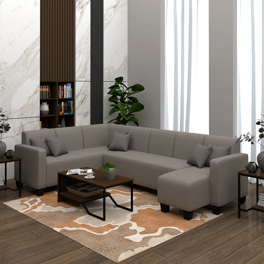 Eric Sectional 6 Seat with Chaise (2L) Sofa - Image 17