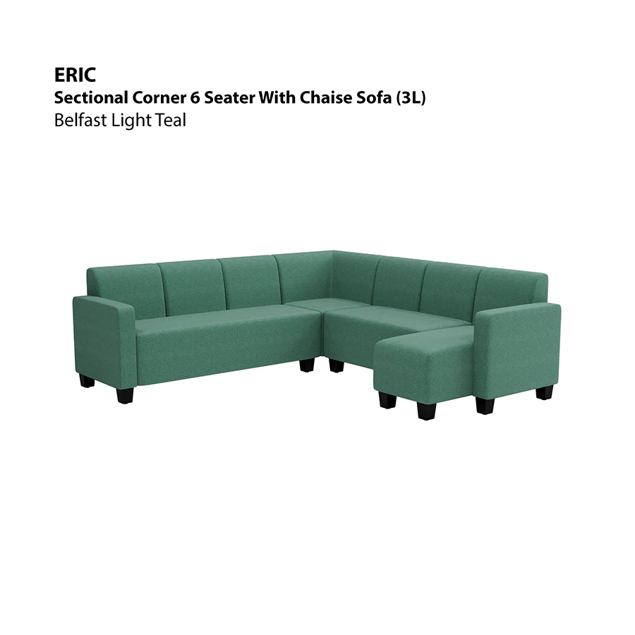 Eric Sectional 6 Seat with Chaise Corner (3L) Sofa - Image 10