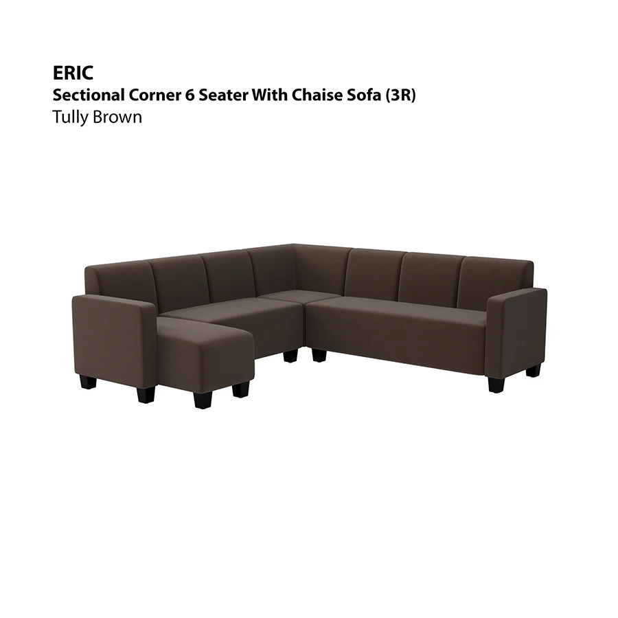 Eric Sectional 6 Seat with Chaise Corner (3R) Sofa - Image 14