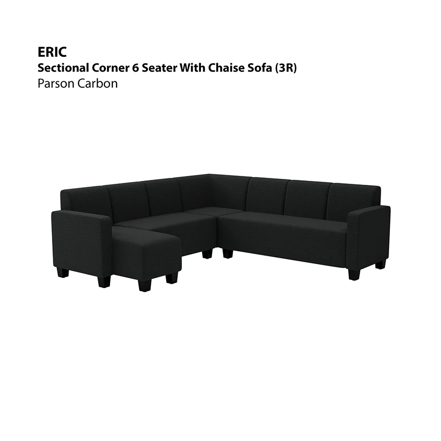 Eric Sectional 6 Seat with Chaise Corner (3R) Sofa - Image 6