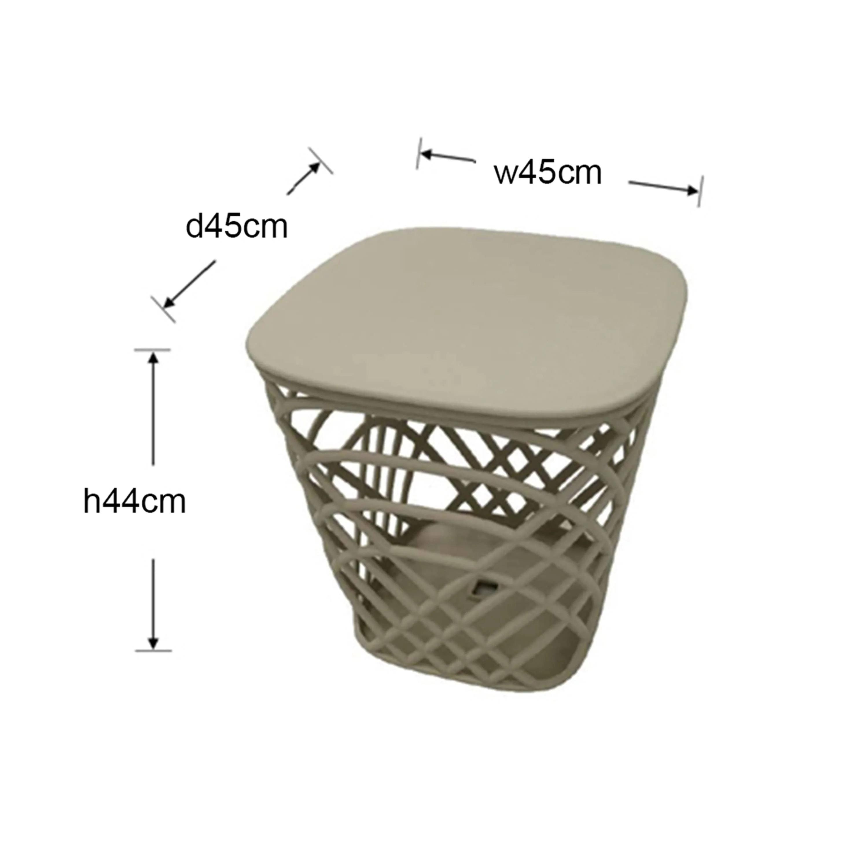Evie Beige Storage Table - Image 12