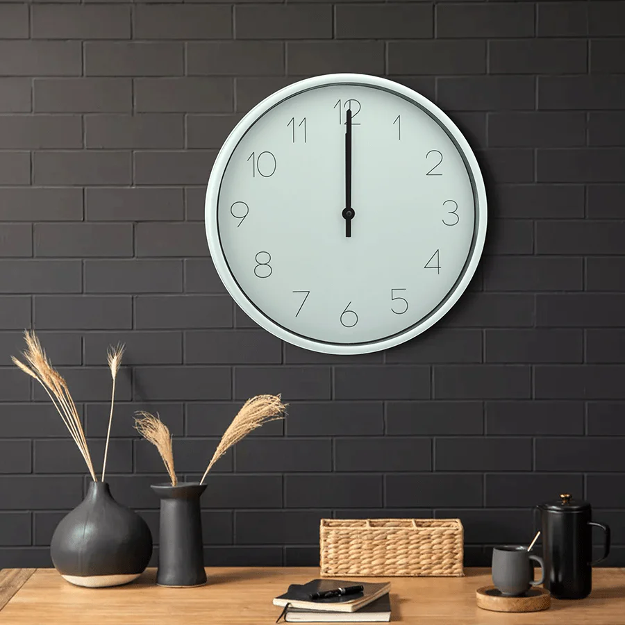 Evron White Wall Clock - Image 2