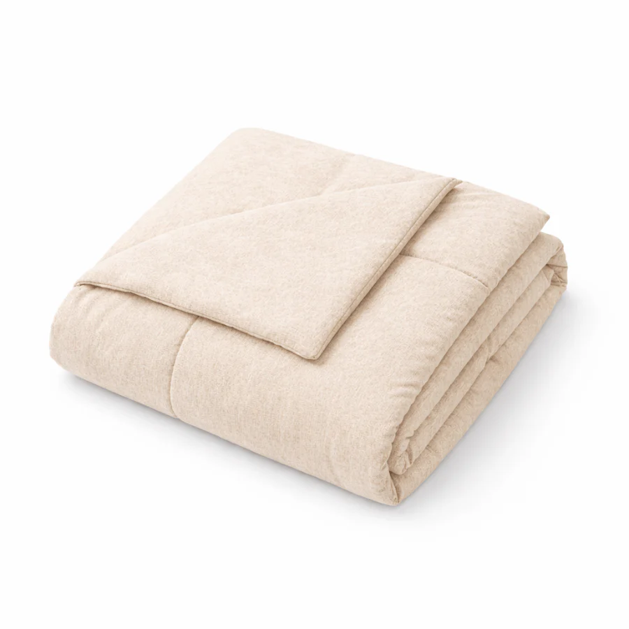 Faux Linen Natural Color Comforter