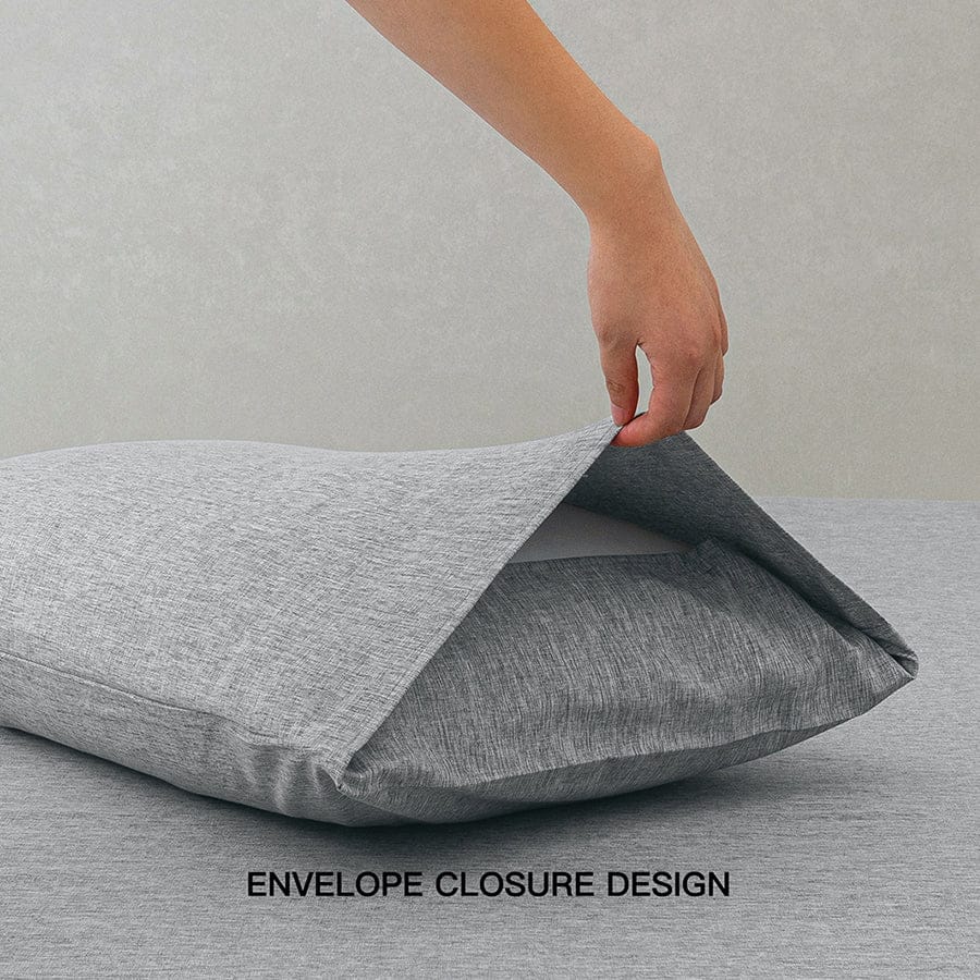 Faux Linen Slate Gray 4pc Sheet Set - Image 10