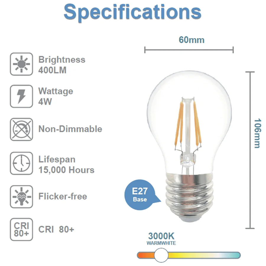 Filament Basic Bulb Warmwhite 4W - Image 3