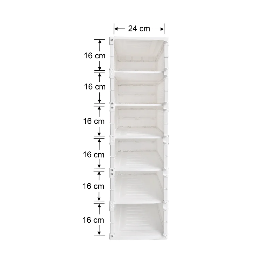 Flavian 6 Layer 6 Box Shoe Organizer - Image 12