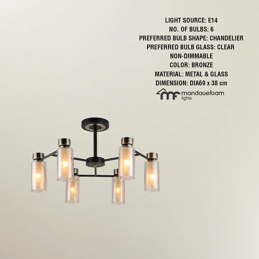 Gouri Semi-Flush Mount Light - 6 Shades - Image 3
