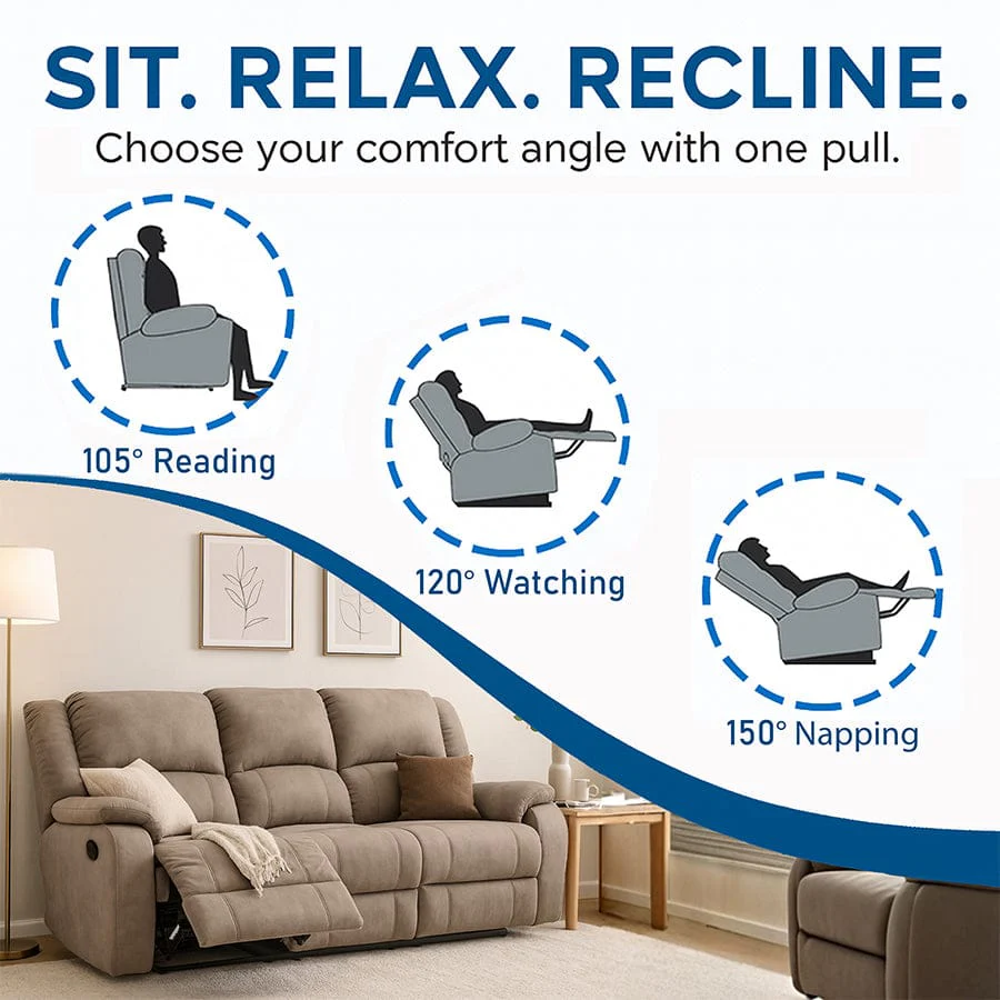 Fremont 3 Seater Recliner Sofa - Image 11