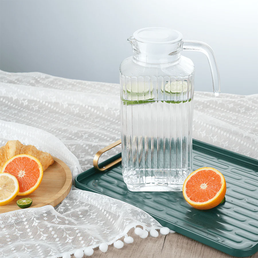 Fresca Glass Pitcher with Lid - 64oz - Image 4