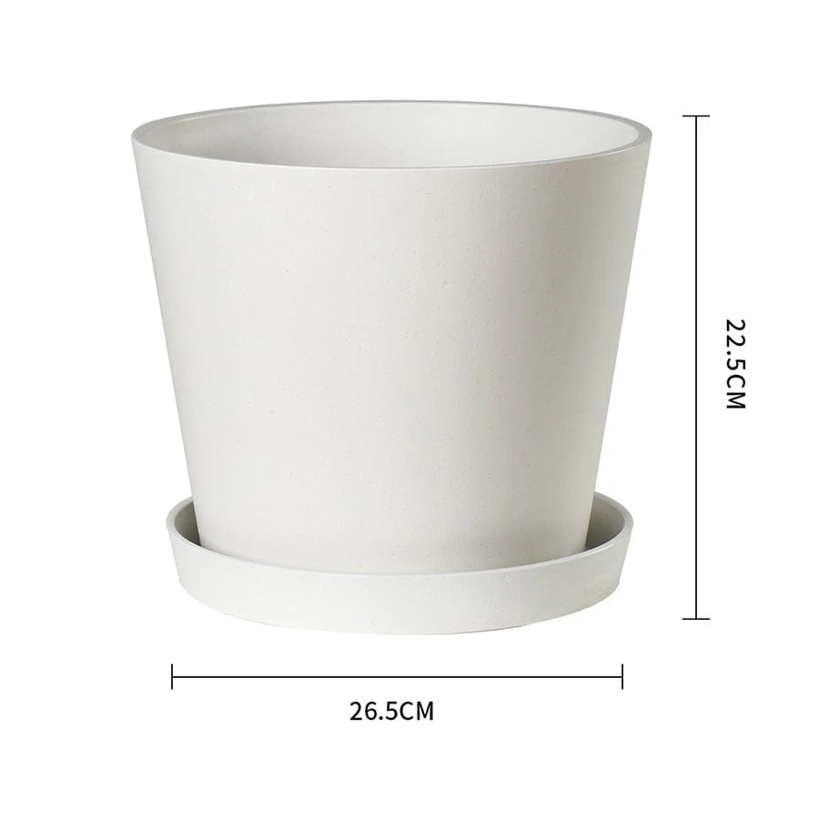 Fria Plastic White Pot - Image 10