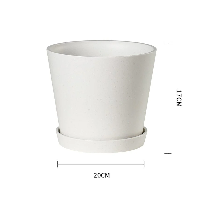 Fria Plastic White Pot - Image 6