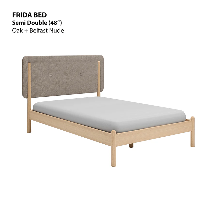 Frida 48x75" Bed - Oak